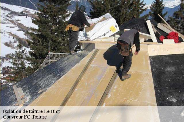 Isolation de toiture  le-biot-74430 Couvreur FC Toiture