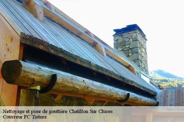 Nettoyage et pose de gouttière  chatillon-sur-cluses-74300 Couvreur FC Toiture